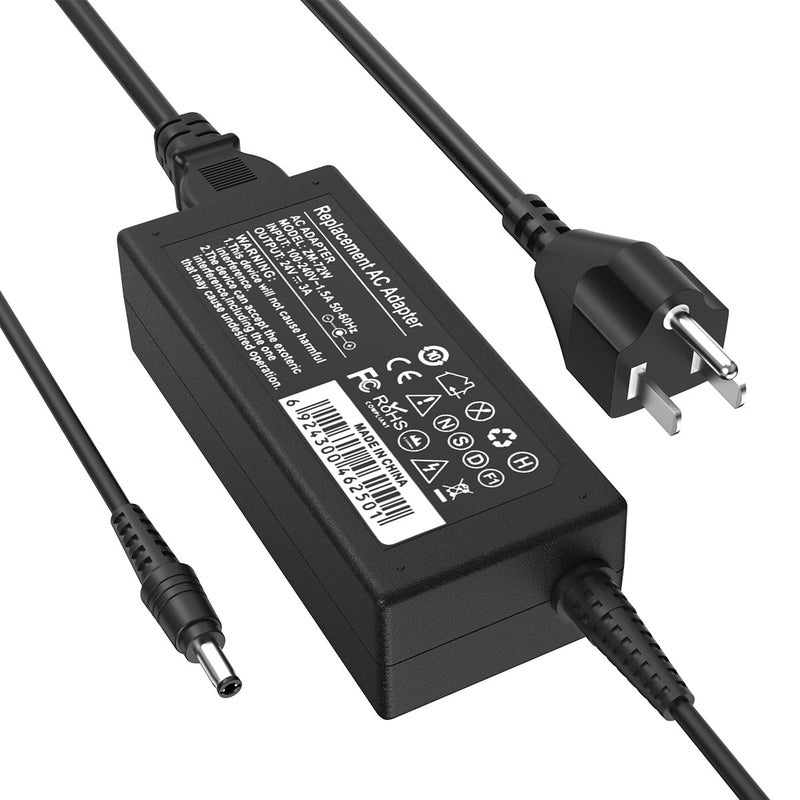 Eagleggo محول طاقة EAGLEGGO من AC 100-240V إلى DC 24V 3A بديل لجهاز مسح الصور Fujitsu سلسلة FI fi-7160 fi-7180 fi-7260 fi-7280 PA03586-B015 سلك طاقة AC - Image 1